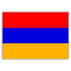 Магнит на холодильник малый - A5, Флаг Армении Drabs