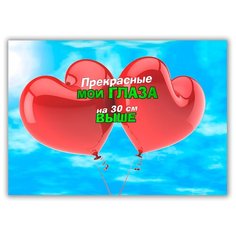 Магнит на холодильник большой - A4, Прекрасные мои глаза Drabs