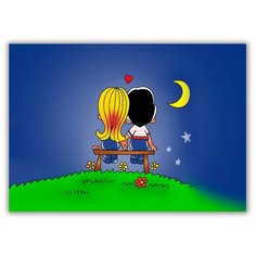 Магнит на холодильник малый - A5, LOVE IS Drabs