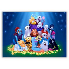 Магнит на холодильник большой - A4, Undertale Drabs