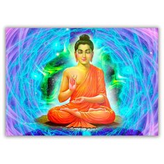 Магнит на холодильник большой - A4, Будда-Индийский Бог Drabs