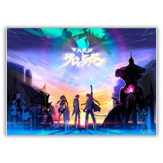 Магнит на холодильник большой - A4, Tengen Toppa Gurren Lagann Drabs