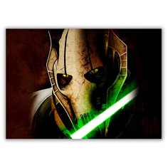 Магнит на холодильник большой - A4, Star Wars General Grievous Drabs