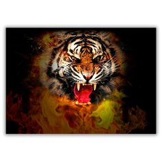 Магнит на холодильник малый - A5, Тигр Drabs