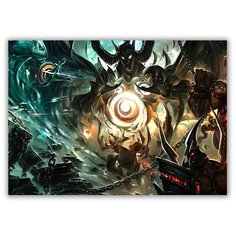 Магнит на холодильник малый - A5, Dota и огненный шар Drabs