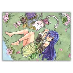 Магнит на холодильник большой - A4, fairy tail Drabs