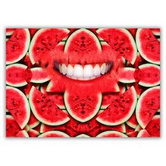 Магнит на холодильник малый - A5, Арбуз Drabs