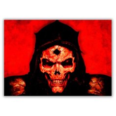 Магнит на холодильник большой - A4, Red Devil Drabs