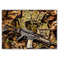 Магнит на холодильник малый - A5, 100% мужик автомат Drabs