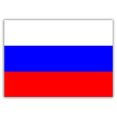 Магнит на холодильник большой - A4, Флаг России Drabs