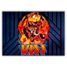 Магнит на холодильник малый - A5, KISS Fire Drabs