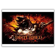 Магнит на холодильник большой - A4, Disturbed Drabs