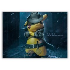 Магнит на холодильник малый - A5, Пикачу Холмс Drabs