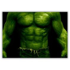 Магнит на холодильник малый - A5, Халк торс Drabs