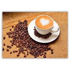 Магнит на холодильник малый - A5, Чашка кофе Drabs