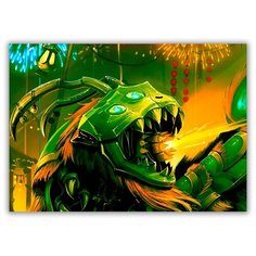 Магнит на холодильник большой - A4, Дракон Drabs