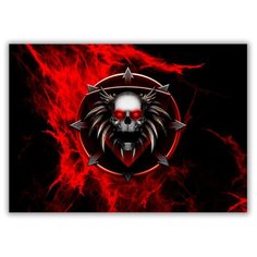 Магнит на холодильник большой - A4, Evil Horror Drabs