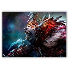 Магнит на холодильник большой - A4, Dota в гневе Drabs