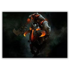 Магнит на холодильник малый - A5, Dota со щитом Drabs