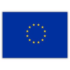 Магнит на холодильник малый - A5, Флаг Евросоюза Drabs