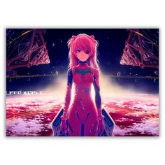 Магнит на холодильник большой - A4, Аска Лэнгли Сорью Drabs