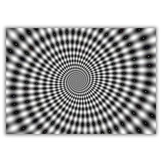 Магнит на холодильник малый - A5, Оптическая иллюзия, вихрь Drabs