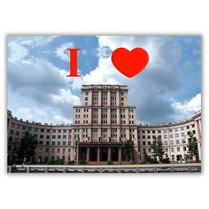 Магнит на холодильник малый - A5, Я люблю МГТУ им. Баумана Drabs