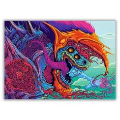 Магнит на холодильник большой - A4, HyperBeast, скоростной зверь CS, Counter Strike Drabs