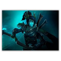 Магнит на холодильник большой - A4, Dota2 Phantom Assassin Drabs