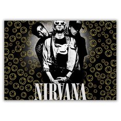 Магнит на холодильник большой - A4, Nirvana Drabs