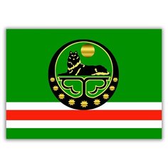 Магнит на холодильник малый - A5, Флаг Чечни, Drabs