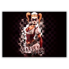 Магнит на холодильник большой - A4, Девушка в маске-очках Drabs