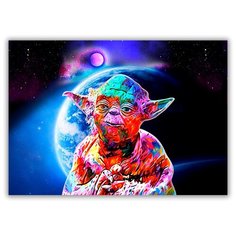 Магнит на холодильник большой - A4, Yoda Drabs