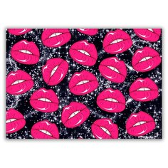 Магнит на холодильник малый - A5, Губы Drabs