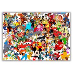 Магнит на холодильник малый - A5, Мультяшные герои Drabs