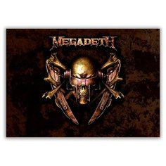 Магнит на холодильник малый - A5, Megadeth герб Drabs