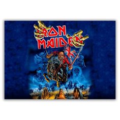 Магнит на холодильник большой - A4, Iron Maden Drabs