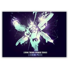 Магнит на холодильник большой - A4, Linkin Park Стрекоза Drabs