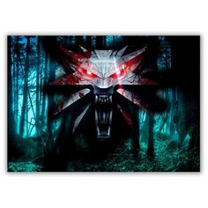 Магнит на холодильник большой - A4, Дикая охота Drabs