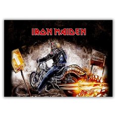 Магнит на холодильник малый - A5, iron maiden bike Drabs
