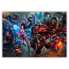 Магнит на холодильник малый - A5, League of legends Drabs