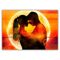 Магнит на холодильник малый - A5, Романтик.Он и она Drabs