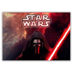 Магнит на холодильник малый - A5, Звездный воин с мечом Drabs