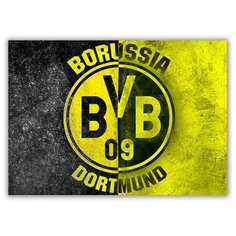 Магнит на холодильник большой - A4, Боруссия Drabs