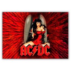 Магнит на холодильник малый - A5, AC/DC Drabs