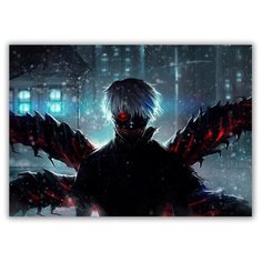 Магнит на холодильник большой - A4, Токийский гуль Drabs