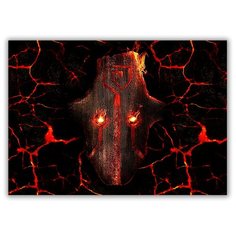 Магнит на холодильник большой - A4, Dota лого Drabs