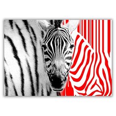 Магнит на холодильник малый - A5, Зебра Drabs