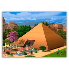 Магнит на холодильник большой - A4, sims, пирамида Drabs