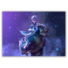 Магнит на холодильник большой - A4, Dota Luna Drabs